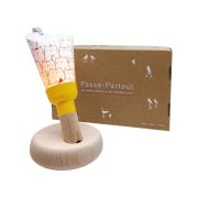 Coffret Lampe Nomade enfant Chat Alors base jaune - Maison Polochon