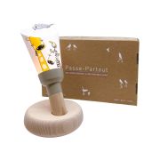 Coffret Lampe Nomade enfant Jungle Girafe base taupe - Maison Polochon