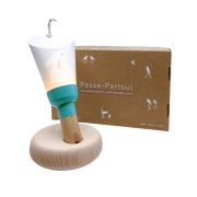 Coffret Lampe Nomade enfant Lapin Etoiles - ZÜ base bleue - Maison Polochon