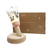 Coffret Lampe Nomade enfant Pandi Panda base rose poudré - Maison Polochon