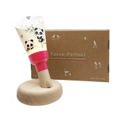 Coffret Lampe baladeuse Passe-Partout Pandi Panda base rose framboise - Polochon & Cie