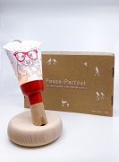 Coffret Lampe baladeuse enfant Passe-Partout Ours à lunettes base rouge - Polochon & Cie