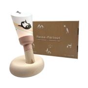 Coffret lampe Nomade enfant Augustin et son arc en ciel base rose poudre - Maison Polochon