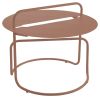 Bout de canapé Sillages métal laqué indoor/outdoor Granit Rose
