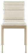 Chaise Pierre aluminium laqué Sable d'Aquitaine - Reica