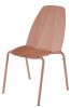 Chaise Sillages empilable haut dossier métal laqué Granit Rose