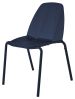 Chaise Sillages empilable métal laqué Bleu Saphir