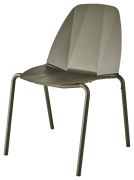 Chaise Sillages empilable métal laqué Sable d'Aquitaine - Reica
