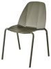 Chaise Sillages empilable métal laqué Sable d'Aquitaine
