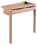 Console Pierre métal laqué Granit Rose avec tiroir - Reica