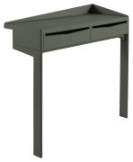 Console Pierre métal laqué Terres Brûlées avec tiroir - Reica