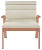 Fauteuil Pierre aluminium laqué Granit Rose