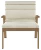 Fauteuil Pierre aluminium laqué Sable d'Aquitaine