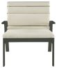 Fauteuil Pierre aluminium laqué Terres Brûlées