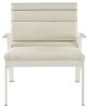 Fauteuil Pierre aluminium laqué Tuffeau