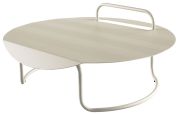 Table basse Sillages métal laqué MM indoor/outdoor Argile du Velay - Reica