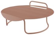 Table basse Sillages métal laqué MM indoor/outdoor Granit Rose - Reica