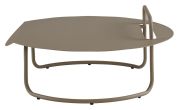 Table basse Sillages métal laqué MM indoor/outdoor Sable d'Aquitaine - Reica