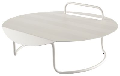 Table basse Sillages métal laqué MM indoor/outdoor Tuffeau - Reica