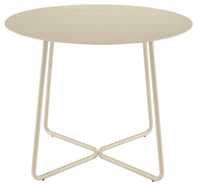 Table ronde Sillages métal laqué indoor/outdoor Argile du Velay - Reica