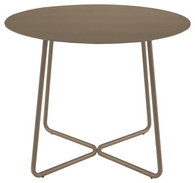Table ronde Sillages métal laqué indoor/outdoor Sable d'Aquitaine