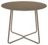 Table ronde Sillages métal laqué indoor/outdoor Sable d'Aquitaine