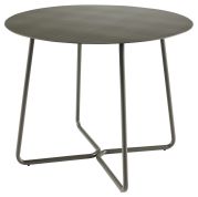 Table ronde Sillages métal laqué indoor/outdoor Terres Brûlées - Reica