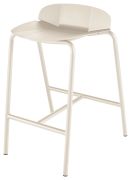 Tabouret Sillages métal laqué Argile du Velay - Reica