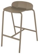 Tabouret Sillages métal laqué Sable d'Aquitaine - Reica