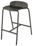 Tabouret Sillages métal laqué Terres Brûlées - Reica
