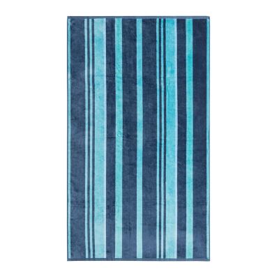 Drap de plage Triomphe en coton bleu 100x170 - Drouault
