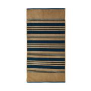 Serviette de toilette Alchimie en coton beige/bleu 50x100 - Drouault