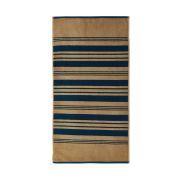 Serviette de toilette Alchimie en coton beige/bleu 50x100 - Drouault