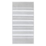 Serviette de toilette Alchimie en coton gris/blanc 50x100 - Drouault