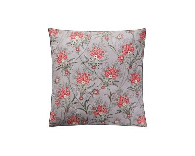 Taie d'oreiller Psyché en percale de coton bio gris 65x65 - Drouault