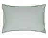 Taie d'oreiller Pure White en percale de coton lavée light green 50x75