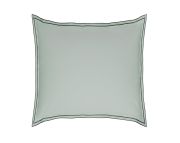 Taie d'oreiller Pure White en percale de coton lavée light green 65x65 - Drouault