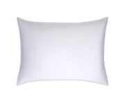 Taie d'oreiller Pure White en satin de coton blanc 50x75 - Drouault
