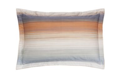 Taie d'oreiller imprimée Crépuscule en satin de coton multicolore 50x75 - Drouault
