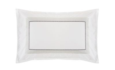 Taie d'oreiller imprimée Eloquence en percale multicolore/blanc 50x75 - Drouault