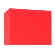 Abat-jour rectangulaire en coton rouge 16x20 - Créations Léonie’s France