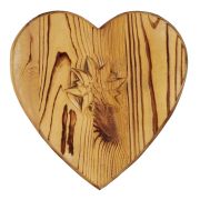 Dessous de plat en bois pin motif coeur - Créations Léonie’s France