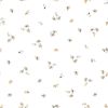 Papier peint Braylynn motif petites fleurs blanc Rouleau 10m