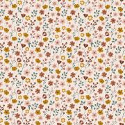 Papier peint Capucine motif fleurs sur tige multicolore Rouleau 10m - LILIPINSO