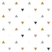 Papier peint Enchanted motif triangles bleu/vert Rouleau 10m - LILIPINSO