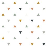 Papier peint Enchanted motif triangles bleu/vert Rouleau 10m - LILIPINSO