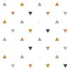 Papier peint Enchanted motif triangles bleu/vert