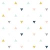 Papier peint Enchanted motif triangles rose/gris