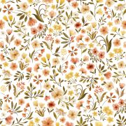 Papier peint Felidae motif fleurs jaune Rouleau 10m - LILIPINSO