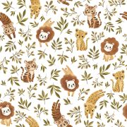 Papier peint Felidae motif jungle animaux multicolore Rouleau 10m - LILIPINSO